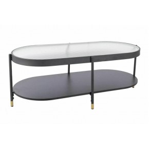 Стол журнальный SIGNAL LAGUNA B белый/черный, 110/50